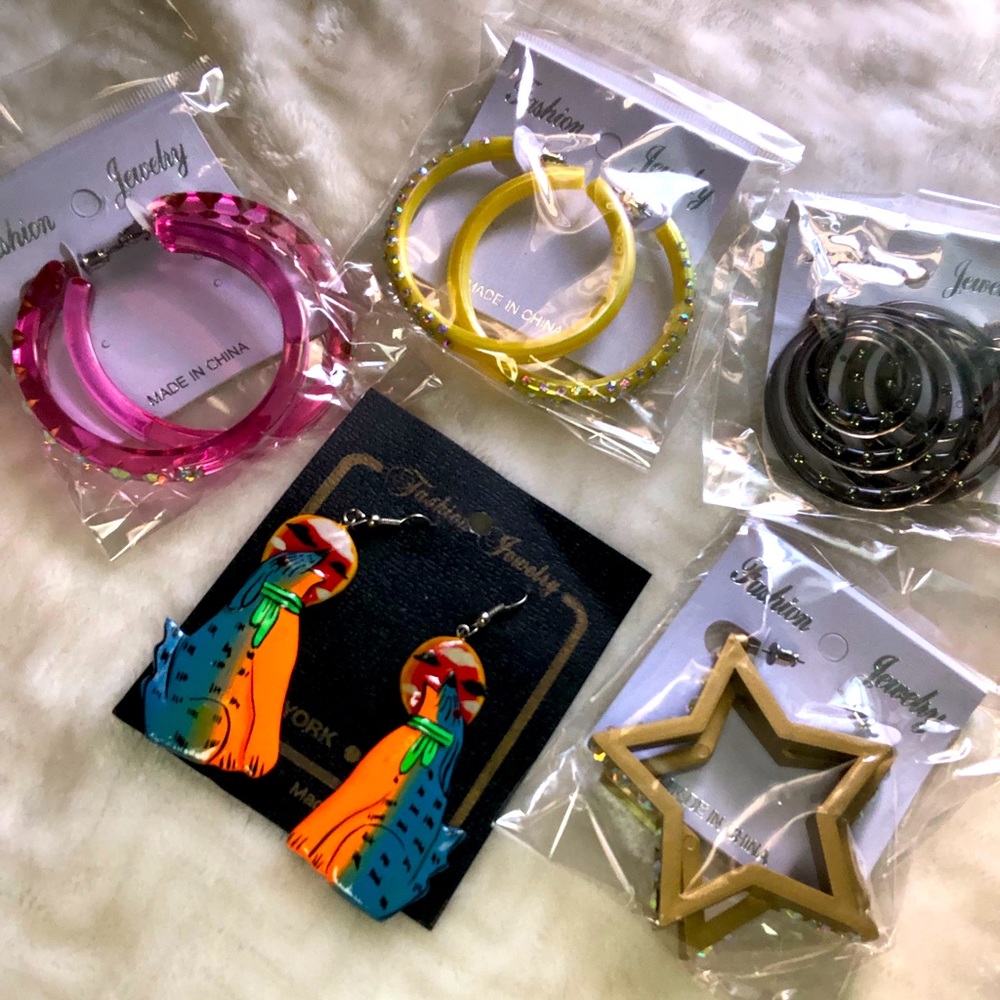 Colorful earrings